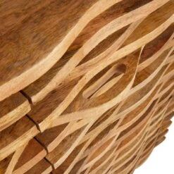 2-Door Wave Wood Carved Cabinet 11 2-Door Wave Wood Carved Cabinet -Furniture Series Sale 2 door wave wood carved cabinet 3