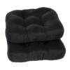 2-Pack Black Microsuede Chair Pads -Furniture Series Sale 2 pack black microsuede chair pads