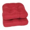 2-Pack Red Microsuede Chair Pads -Furniture Series Sale 2 pack red microsuede chair pads