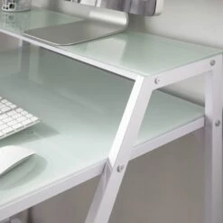 2-Tier Lola Desk, White -Furniture Series Sale 2 tier lola desk white 5