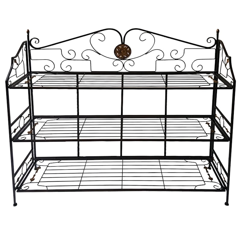 40in. Bronze/Gold 3 Tier, Large Bakers Rack 3 40in. Bronze/Gold 3 Tier, Large Bakers Rack