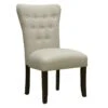 9-Button Natural Parson Dining Chair -Furniture Series Sale 9 button natural parson dining chair