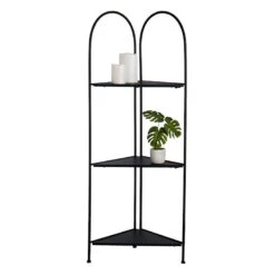 Alice Folding Corner Shelf, Black -Furniture Series Sale alice folding corner shelf black 2