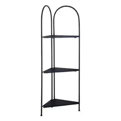 Alice Folding Corner Shelf, Black