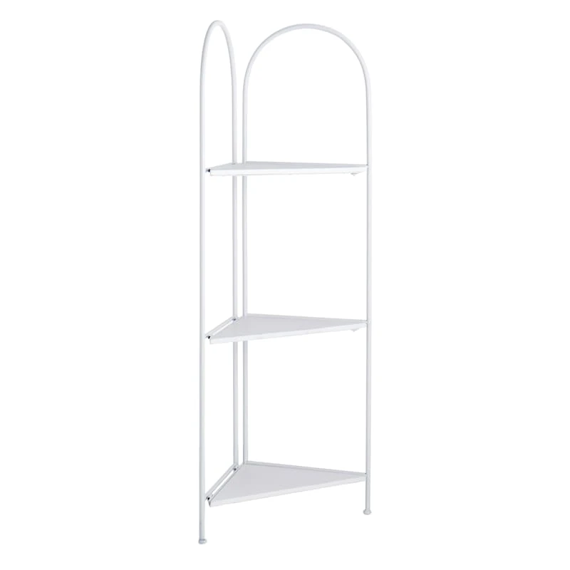 Alice Folding Corner Shelf, White 3 Alice Folding Corner Shelf, White