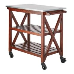 Antwerp Wood Bar Cart With Metal Top And Towel Hooks 10 Antwerp Wood Bar Cart With Metal Top And Towel Hooks -Furniture Series Sale antwerp wood bar cart with metal top and towel hooks 2