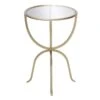 Astoria Round Accent Table, Gold -Furniture Series Sale astoria round accent table gold