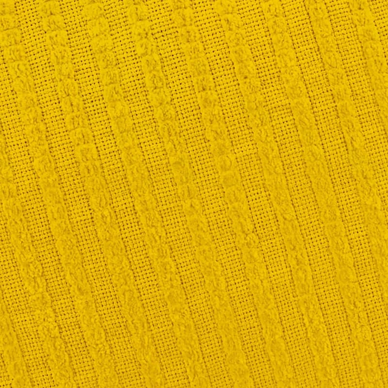 Bubble Dot Striped Pouf, Mimosa 4 Bubble Dot Striped Pouf, Mimosa - Image 2