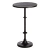 Calvin Black Metal Accent Table, 22"