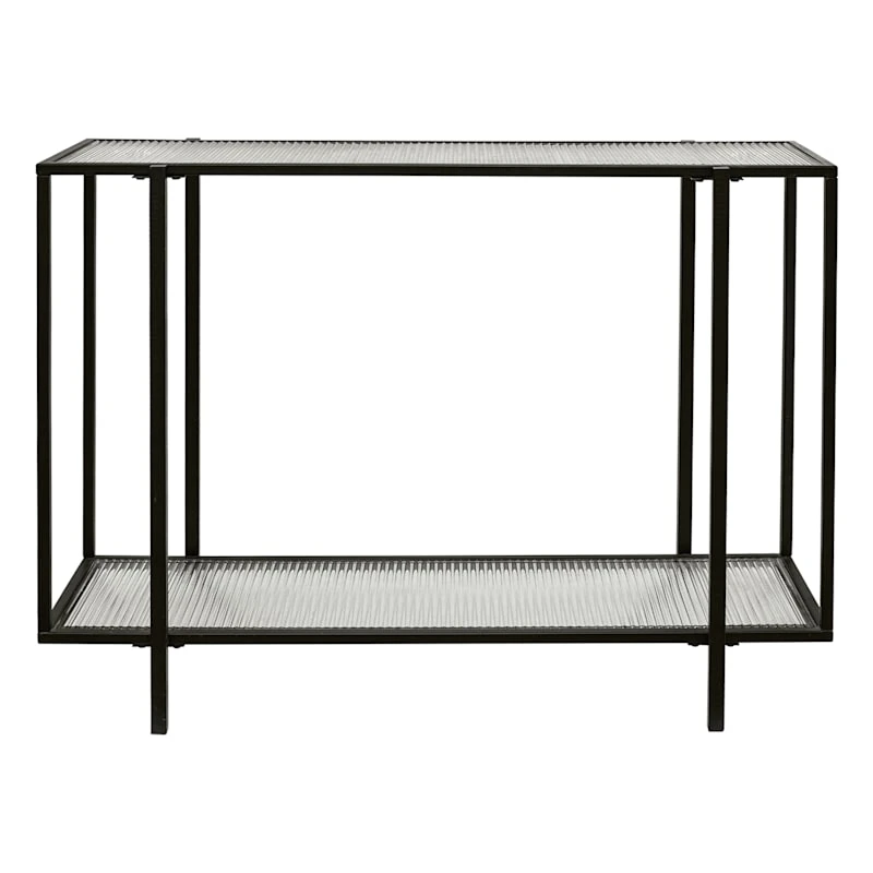 Crosby St Cooper Metal Console Table, Black 4 Crosby St Cooper Metal Console Table, Black - Image 2