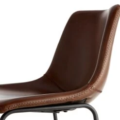 Crosby St Drake Espresso Brown Faux Leather Barstool -Furniture Series Sale crosby st drake espresso brown faux leather barstool 3