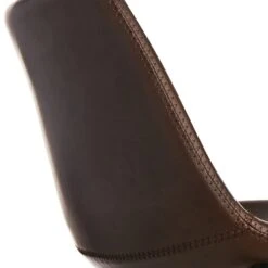 Crosby St Drake Espresso Brown Faux Leather Barstool -Furniture Series Sale crosby st drake espresso brown faux leather barstool 4