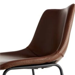 Crosby St Drake Espresso Brown Faux Leather Counter Stool -Furniture Series Sale crosby st drake espresso brown faux leather counter stool 3