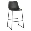 Crosby St Drake Modern Faux Leather Industrial Barstool, Dark Grey 2 Crosby St Drake Modern Faux Leather Industrial Barstool, Dark Grey -Furniture Series Sale crosby st drake modern faux leather industrial barstool dark grey