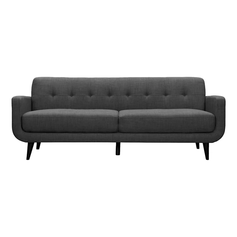 Crosby St Hadley Tufted Back Sofa, Charcoal Grey 4 Crosby St Hadley Tufted Back Sofa, Charcoal Grey - Image 2