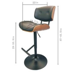 Crosby St Leonardo Adjustable Faux Leather Barstool -Furniture Series Sale crosby st leonardo adjustable faux leather barstool 4