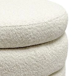 Crosby St Pax Cream Boucle Storage Ottoman -Furniture Series Sale crosby st pax cream boucle storage ottoman 2