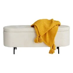 Crosby St Roxie Storage Bench, White -Furniture Series Sale crosby st roxie storage bench white 2