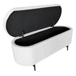 Crosby St Roxie Storage Bench, White -Furniture Series Sale crosby st roxie storage bench white 4
