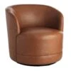 Crosby St Swivel Faux Leather Tub Chair 1 Crosby St Swivel Faux Leather Tub Chair -Furniture Series Sale crosby st swivel faux leather tub chair