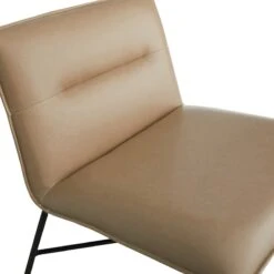 Crosby St Zoey Faux Leather Accent Chair, Light Grey -Furniture Series Sale crosby st zoey faux leather accent chair light grey 3