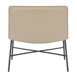 Crosby St Zoey Faux Leather Accent Chair, Light Grey -Furniture Series Sale crosby st zoey faux leather accent chair light grey 4