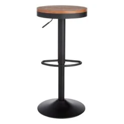 Dakota Adjustable Modern Industrial Black Barstool, 29" -Furniture Series Sale dakota adjustable modern industrial black barstool 29 2