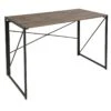 Dakota Black & Brown Industrial Modern Office Desk
