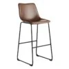 Drake Modern Faux Leather Industrial Barstool, Espresso 2 Drake Modern Faux Leather Industrial Barstool, Espresso -Furniture Series Sale drake modern faux leather industrial barstool espresso