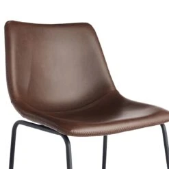 Drake Modern Faux Leather Industrial Counter Stool, Espresso 12 Drake Modern Faux Leather Industrial Counter Stool, Espresso -Furniture Series Sale drake modern faux leather industrial counter stool espresso 4