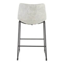 Drake Modern Industrial Faux Leather Counter Stool, Light Grey 11 Drake Modern Industrial Faux Leather Counter Stool, Light Grey -Furniture Series Sale drake modern industrial faux leather counter stool light grey 4