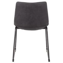 Drake Modern Industrial Faux Leather Dining Chair, Dark Grey 12 Drake Modern Industrial Faux Leather Dining Chair, Dark Grey -Furniture Series Sale drake modern industrial faux leather dining chair dark grey 4