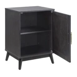 Ezra Dark Brown Cabinet With Gold Handle -Furniture Series Sale ezra dark brown cabinet with gold handle 3