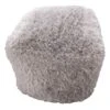 Faye Shag Pouf, Grey -Furniture Series Sale faye shag pouf grey