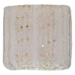 Found & Fable Amala Sequin Tufted Pouf -Furniture Series Sale found fable amala sequin tufted pouf 2