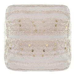Found & Fable Amala Sequin Tufted Pouf -Furniture Series Sale found fable amala sequin tufted pouf 4