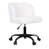 Found & Fable Aubrey Office Chair, White Sherpa -Furniture Series Sale found fable aubrey office chair white sherpa