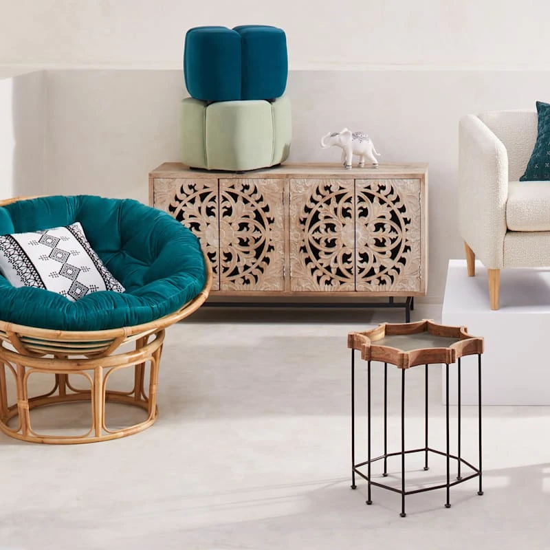 Found & Fable Carved 4-Door Sideboard 4 Found & Fable Carved 4-Door Sideboard - Image 2