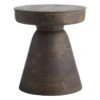Found & Fable Dark Brown Wood Accent Table -Furniture Series Sale found fable dark brown wood accent table