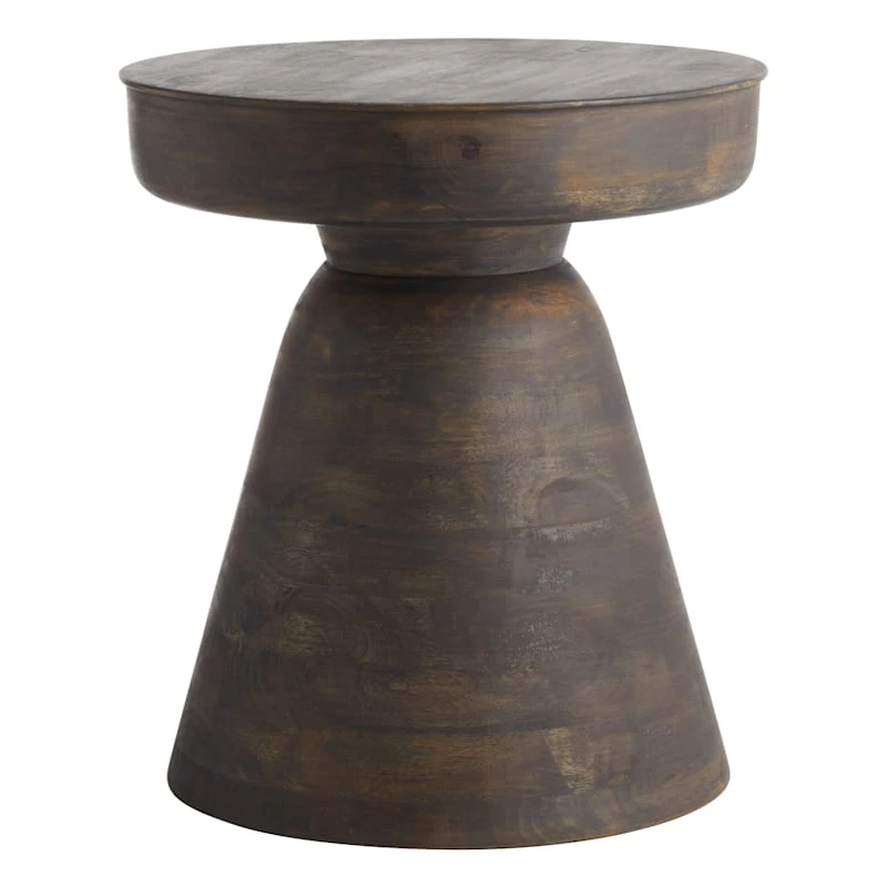 Found & Fable Dark Brown Wood Accent Table 3 Found & Fable Dark Brown Wood Accent Table
