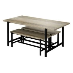 Found & Fable Loggy Wood & Metal Dining Table, 71" -Furniture Series Sale found fable loggy wood metal dining table 71 3