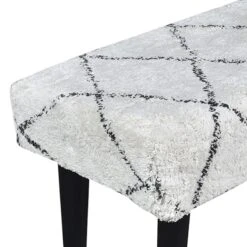 Found & Fable Zuri Cream & Black Tufted Bench -Furniture Series Sale found fable zuri cream black tufted bench 6