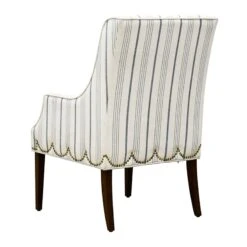 Grace Mitchell Olivia Striped Scalloped Armchair -Furniture Series Sale grace mitchell olivia striped scalloped armchair 2