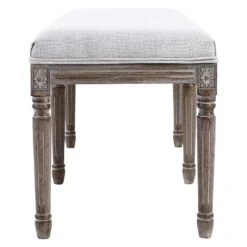Heritage Light Grey Linen Bench -Furniture Series Sale heritage light grey linen bench 2