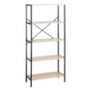 Honeybloom 4-Tier Burnaby Wood & Metal Shelf 1 Honeybloom 4-Tier Burnaby Wood & Metal Shelf -Furniture Series Sale honeybloom 4 tier burnaby wood metal shelf