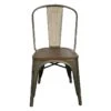 Honeybloom Ennis Metal Dining Chair -Furniture Series Sale honeybloom ennis metal dining chair