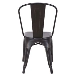 Honeybloom Idris Black Metal Dining Chair -Furniture Series Sale honeybloom idris black metal dining chair 4