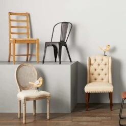 Honeybloom Idris Black Metal Dining Chair -Furniture Series Sale honeybloom idris black metal dining chair 5