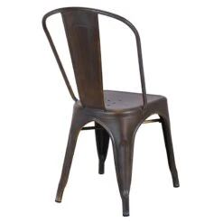 Honeybloom Idris Bronze Metal Dining Chair -Furniture Series Sale honeybloom idris bronze metal dining chair 3