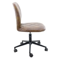 Honeybloom Quinton Quilted Faux Leather Office Chair -Furniture Series Sale honeybloom quinton quilted faux leather office chair 2